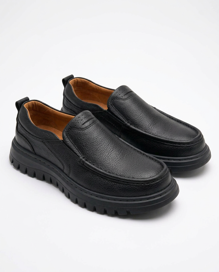 MOV Casual Boat Shoe - Black