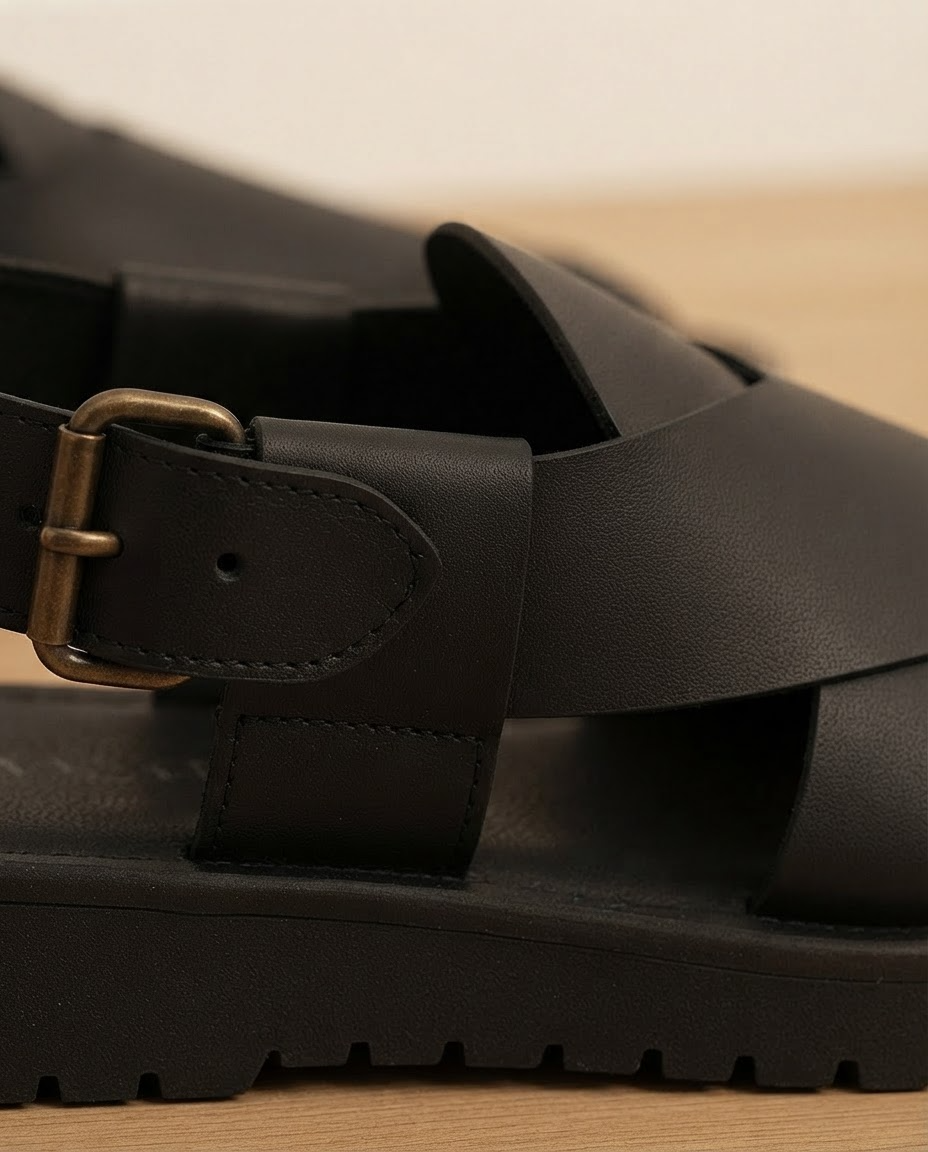 MOV Heritage Sandal - Black