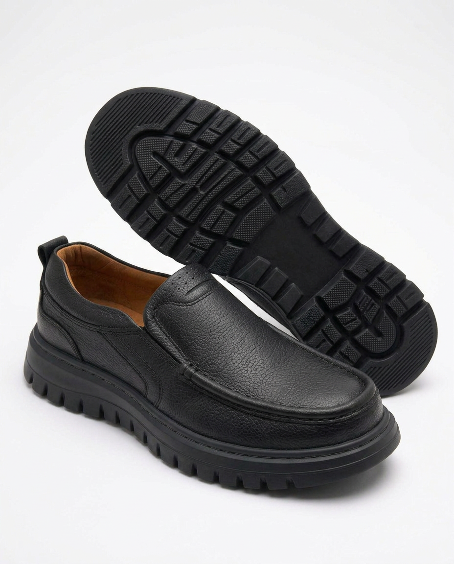 MOV Casual Boat Shoe - Black